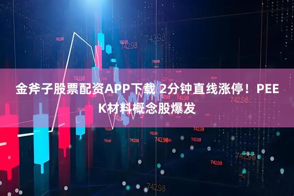 金斧子股票配资APP下载 2分钟直线涨停！PEEK材料概念股爆发